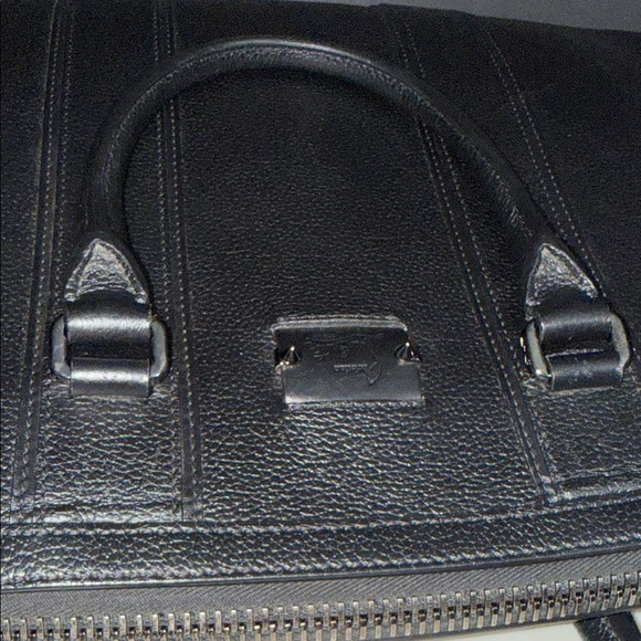 Christian Louboutin Black and Red Leather Large Briefcase - Picture 13 of 14